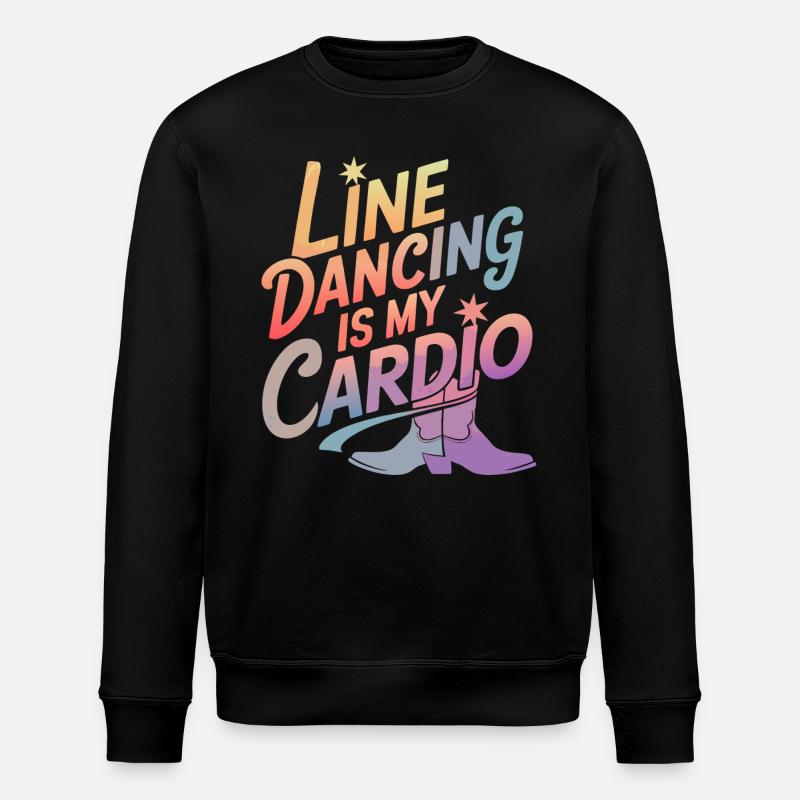 Line Dancing Dancing Dancers - Stanley/Stella ROLLER Unisex Organic Sweatshirt - black