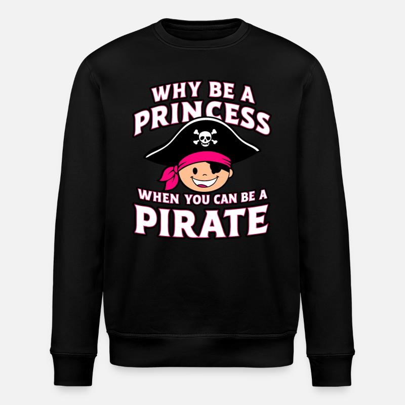 Pirate Pirate Carnival Halloween - Stanley/Stella ROLLER Unisex Organic Sweatshirt - black