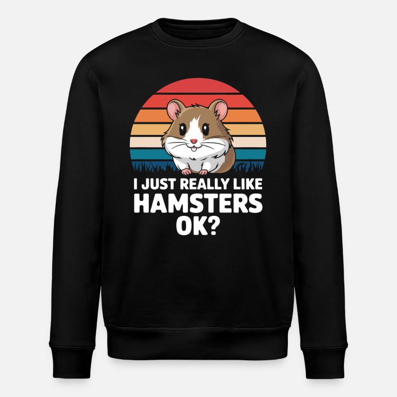 Hamster - Sweat bio ROLLER Stanley/Stella Unisexe - noir