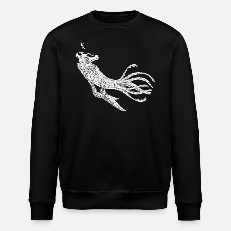 Sea Emperor Graphique transparent - Sweat bio ROLLER Stanley/Stella Unisexe - noir