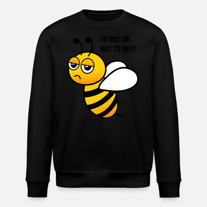 Bee Confused Drôle Graphique - Sweat bio ROLLER Stanley/Stella Unisexe - noir