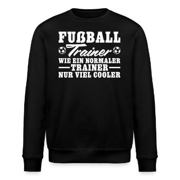Fußballtrainer sind viel cooler - Stanley/Stella Unisex Bio-Sweatshirt ROLLER - Schwarz - Vorne - Nik (191cm)