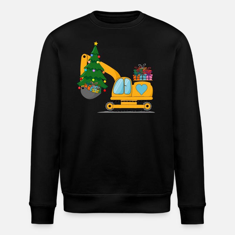 Bagger Weihnachten gelb - Stanley/Stella Unisex Bio-Sweatshirt ROLLER - undefined