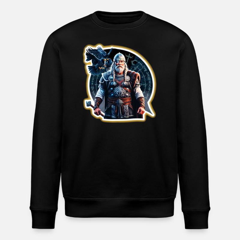 Odin, Vater aller - Stanley/Stella Unisex Bio-Sweatshirt ROLLER - Schwarz