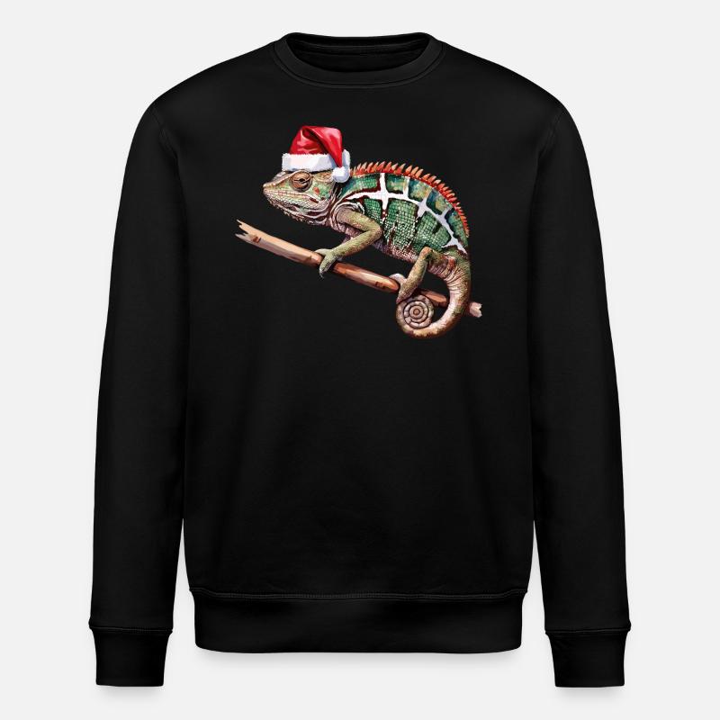 Caméléon de Noël - Sweat bio ROLLER Stanley/Stella Unisexe - noir