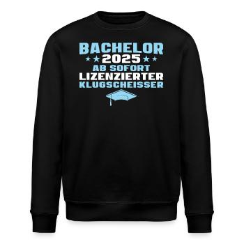 Abschlussprüfung Studium Bachelor 2025 - Stanley/Stella Unisex Bio-Sweatshirt ROLLER - Schwarz - Vorne - Nik (191cm)