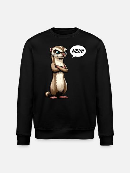 Nein Frettchen Frettchenhalter Frettchenbesitzer - Stanley/Stella Unisex Bio-Sweatshirt ROLLER - Schwarz