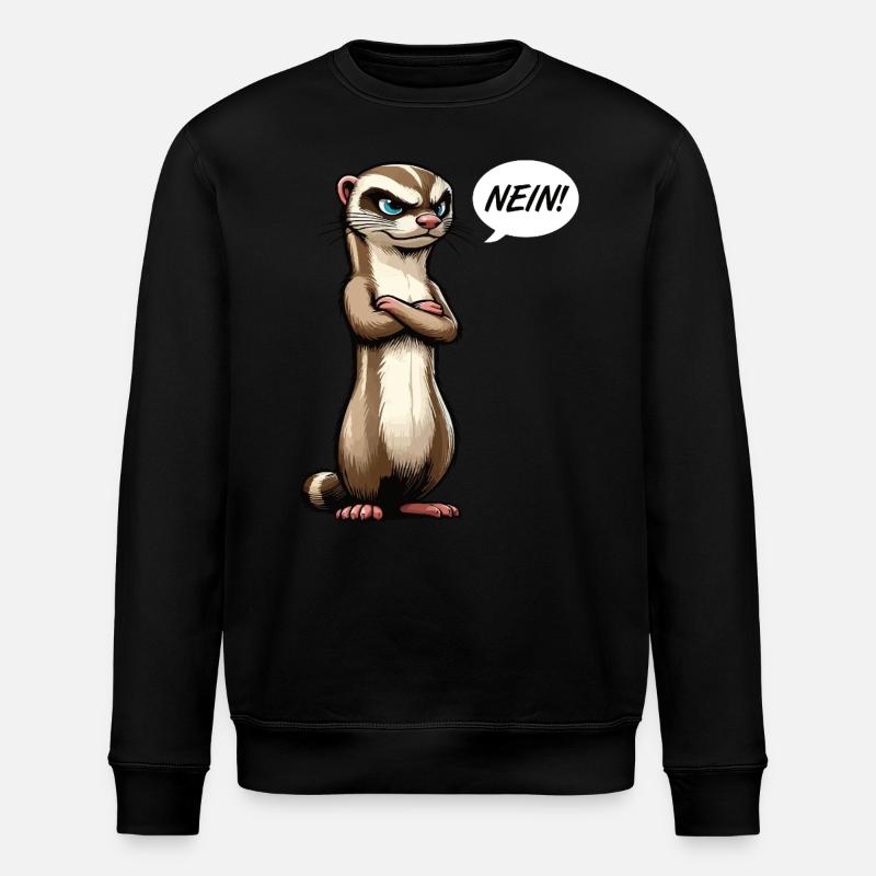 Nein Frettchen Frettchenhalter Frettchenbesitzer - Stanley/Stella Unisex Bio-Sweatshirt ROLLER - Schwarz