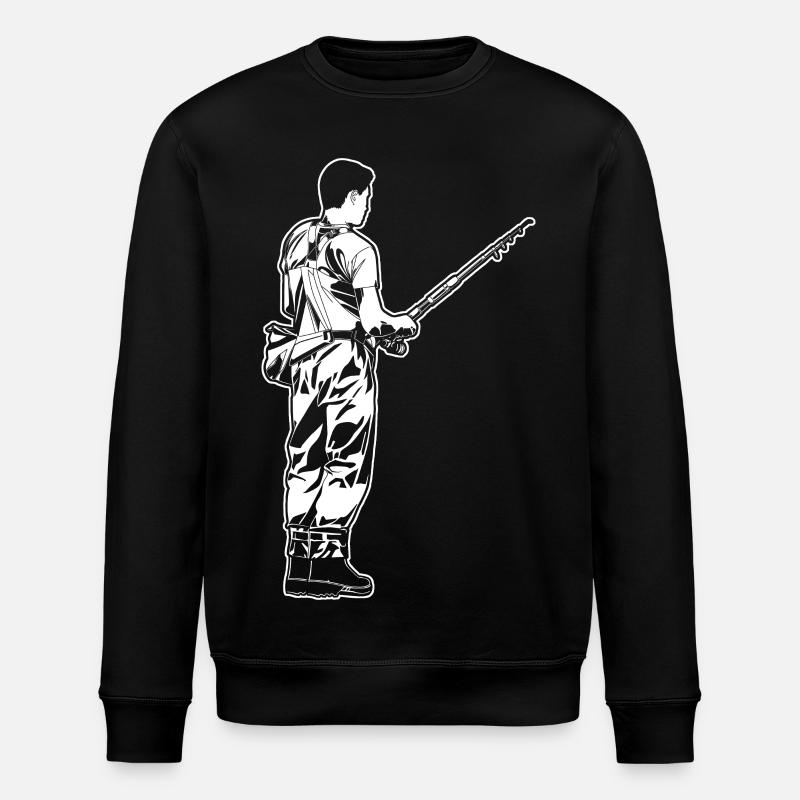 Angler - Stanley/Stella Unisex Bio-Sweatshirt ROLLER - Schwarz