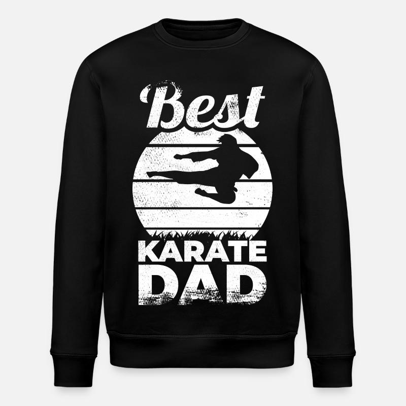 Bester Karate Vater - Stanley/Stella Unisex Bio-Sweatshirt ROLLER - Schwarz