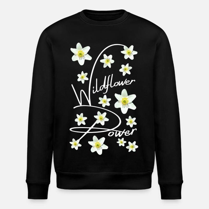 BUSCHWINDRÖSCHEN - Stanley/Stella Unisex Bio-Sweatshirt ROLLER - Schwarz