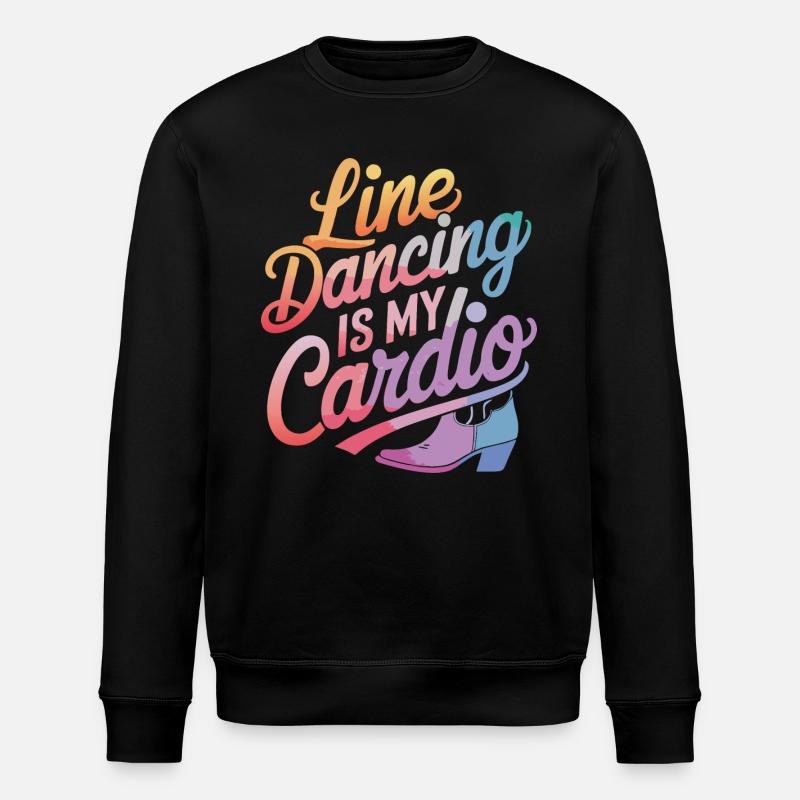 Line Dancing Dancing Dancers - Stanley/Stella ROLLER Unisex Organic Sweatshirt - black