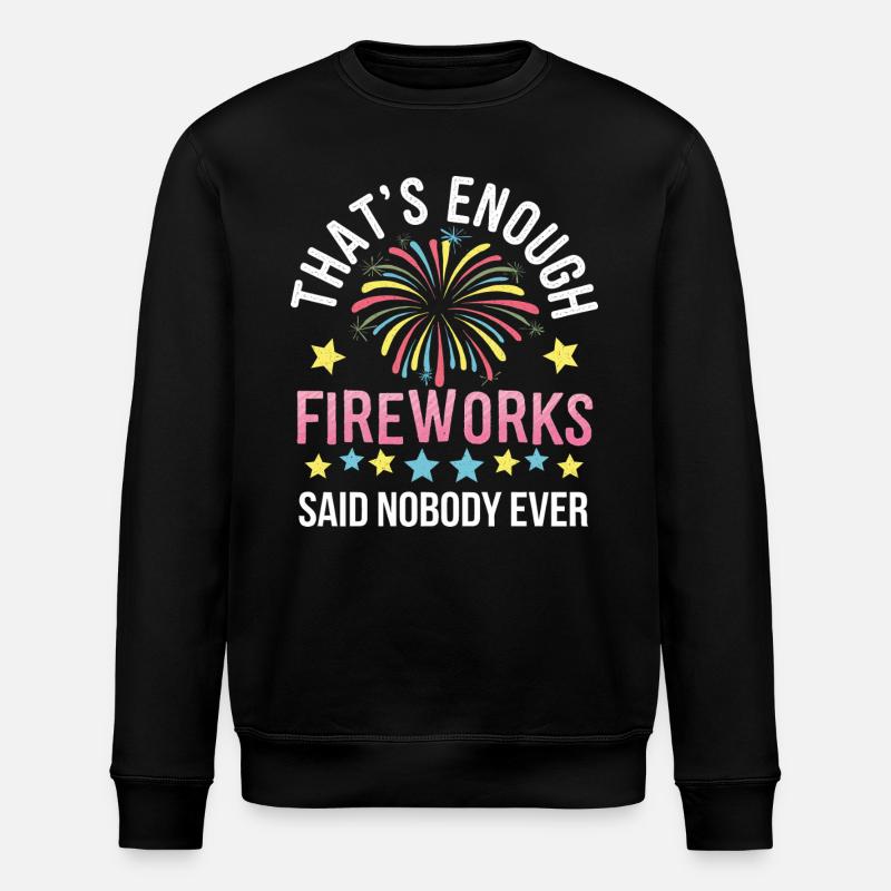 Pyrotechniker Feuerwerk Pyrotechnik - Stanley/Stella Unisex Bio-Sweatshirt ROLLER - Schwarz