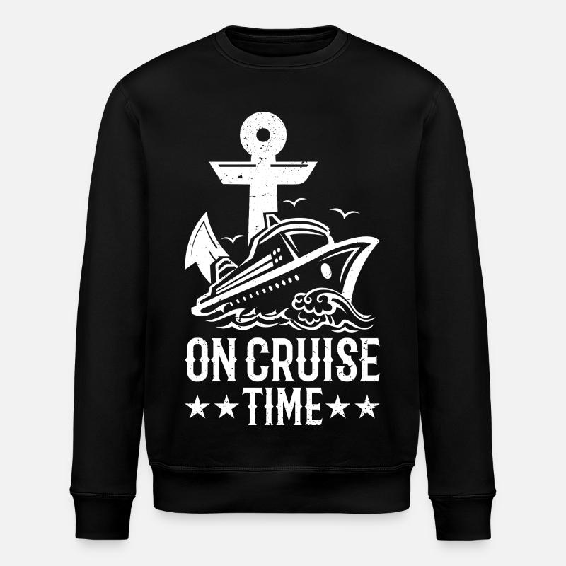 on cruise time - Stanley/Stella Unisex Bio-Sweatshirt ROLLER - Schwarz