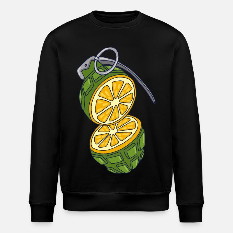 Camouflage d'une orange - Sweat bio ROLLER Stanley/Stella Unisexe - noir