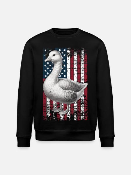 Embden Goose US Emdengans - Sweat bio ROLLER Stanley/Stella Unisexe - noir