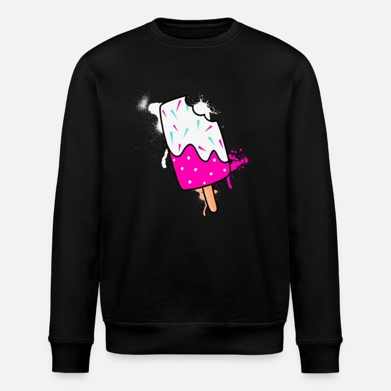 Eiscreme - Stanley/Stella Unisex Bio-Sweatshirt ROLLER - Schwarz
