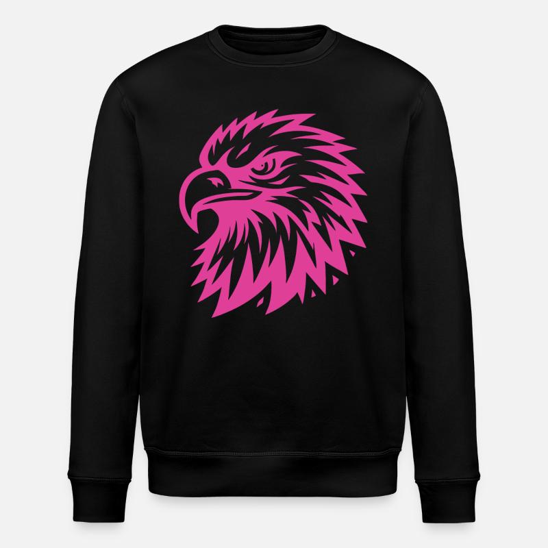 Pink Eagle Design - Stanley/Stella ROLLER Unisex Organic Sweatshirt - black