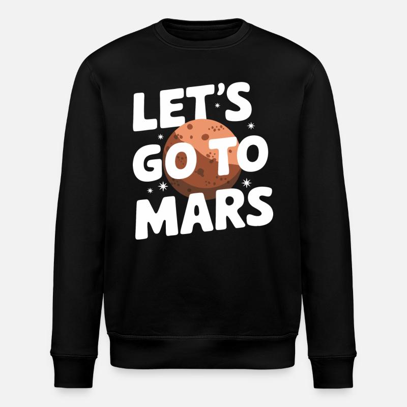Mars Planet Planeten Sonnensystem - Stanley/Stella Unisex Bio-Sweatshirt ROLLER - Schwarz