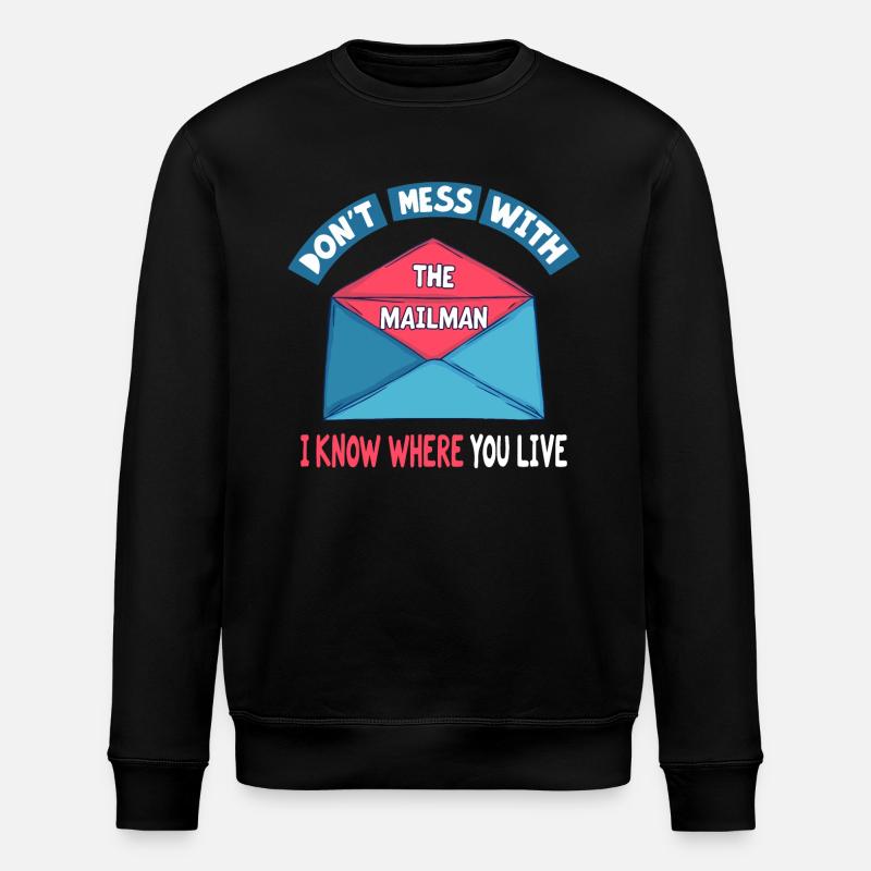 Lustiger Spruch für Postboten - Stanley/Stella Unisex Bio-Sweatshirt ROLLER - Schwarz
