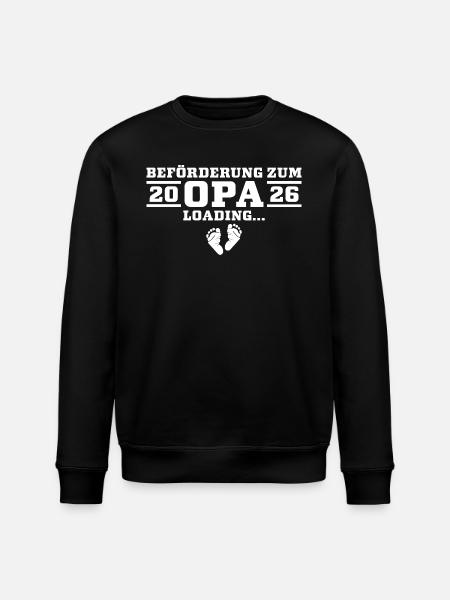Beförderung zum Opa 2026 loading - Stanley/Stella Unisex Bio-Sweatshirt ROLLER - Schwarz