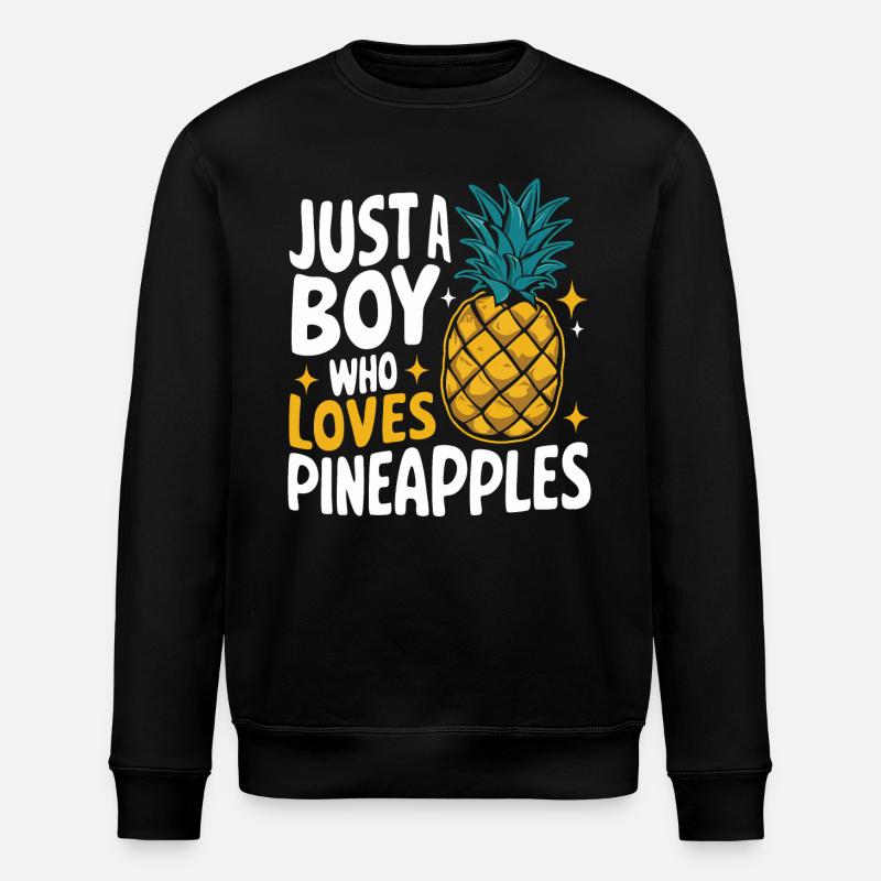 Ananas Fruit tropical hawaïen - Sweat bio ROLLER Stanley/Stella Unisexe - noir