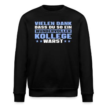 Jobwechsel Arbeitskollege Abschied Rentner - Stanley/Stella Unisex Bio-Sweatshirt ROLLER - Schwarz - Vorne - Nik (191cm)