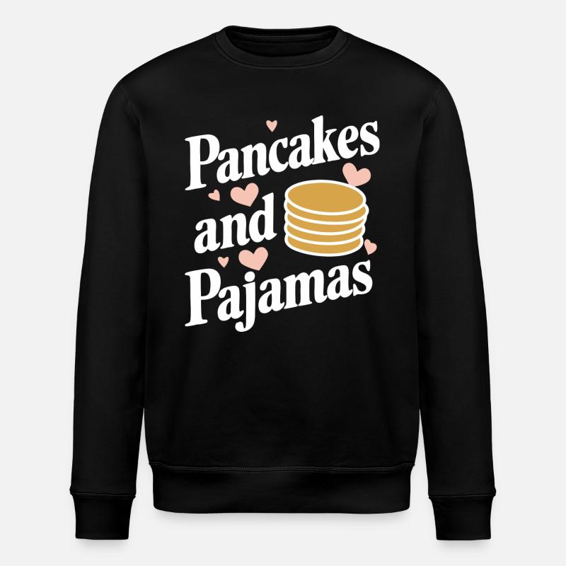 Pancakes Breakfast Food Pancake - Stanley/Stella ROLLER Unisex Organic Sweatshirt - black