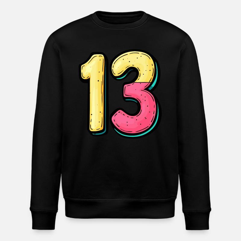 13 Symbole numérique - Sweat bio ROLLER Stanley/Stella Unisexe - noir