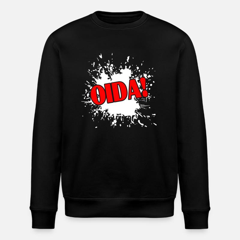 Oida - Stanley/Stella Unisex Bio-Sweatshirt ROLLER - Schwarz