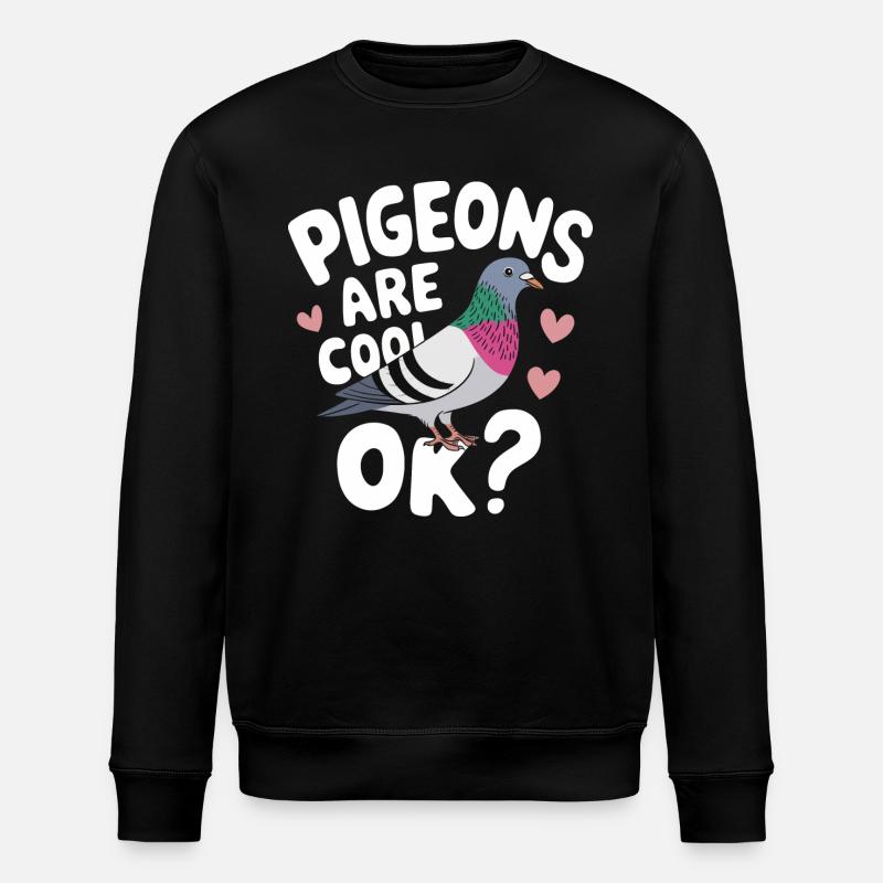 Pigeon Pigeons Animal Oiseau - Sweat bio ROLLER Stanley/Stella Unisexe - noir