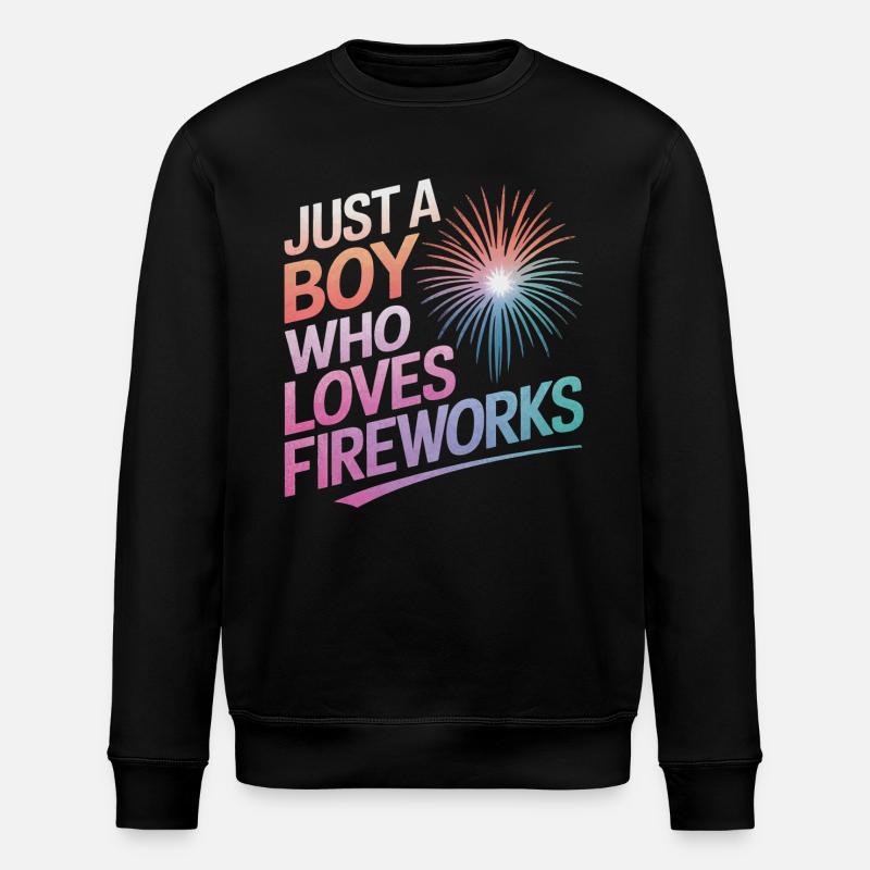 Pyrotechnics Fireworks Pyrotechnics - Stanley/Stella ROLLER Unisex Organic Sweatshirt - black