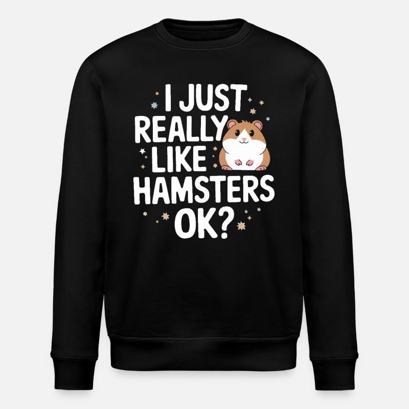 Hamster - Stanley/Stella ROLLER Unisex Organic Sweatshirt - black