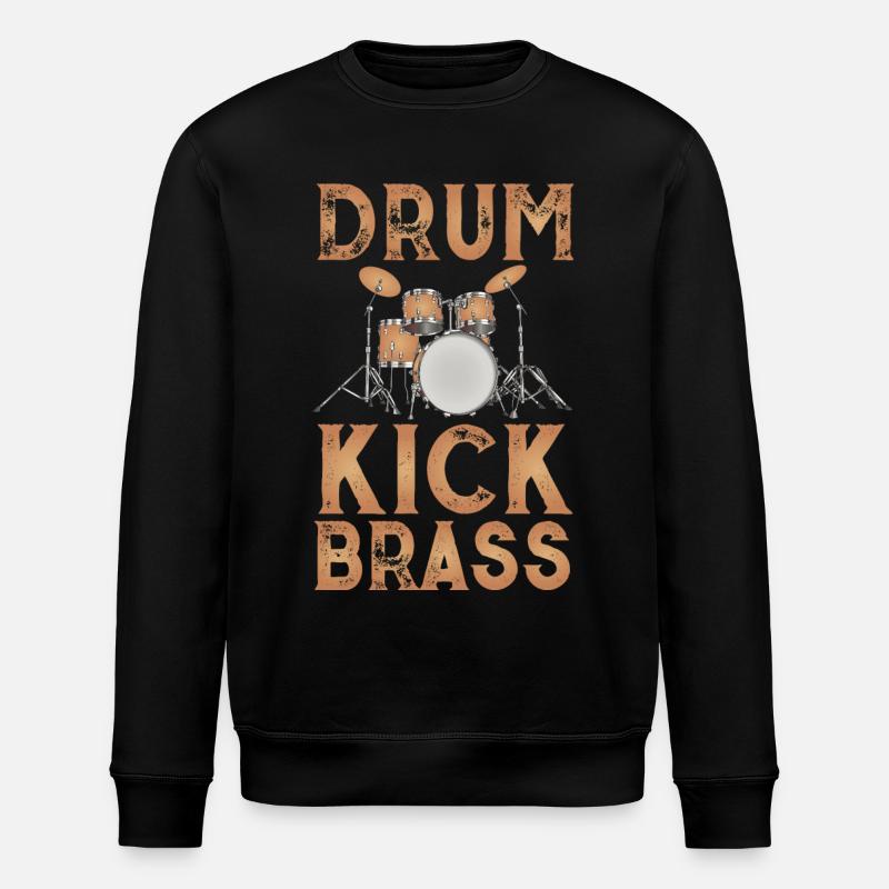 Trommel Design Braun - Stanley/Stella Unisex Bio-Sweatshirt ROLLER - Schwarz