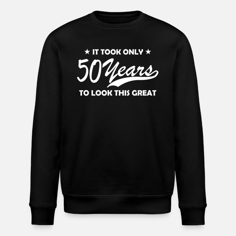 50 Jahre - Stanley/Stella Unisex Bio-Sweatshirt ROLLER - Schwarz