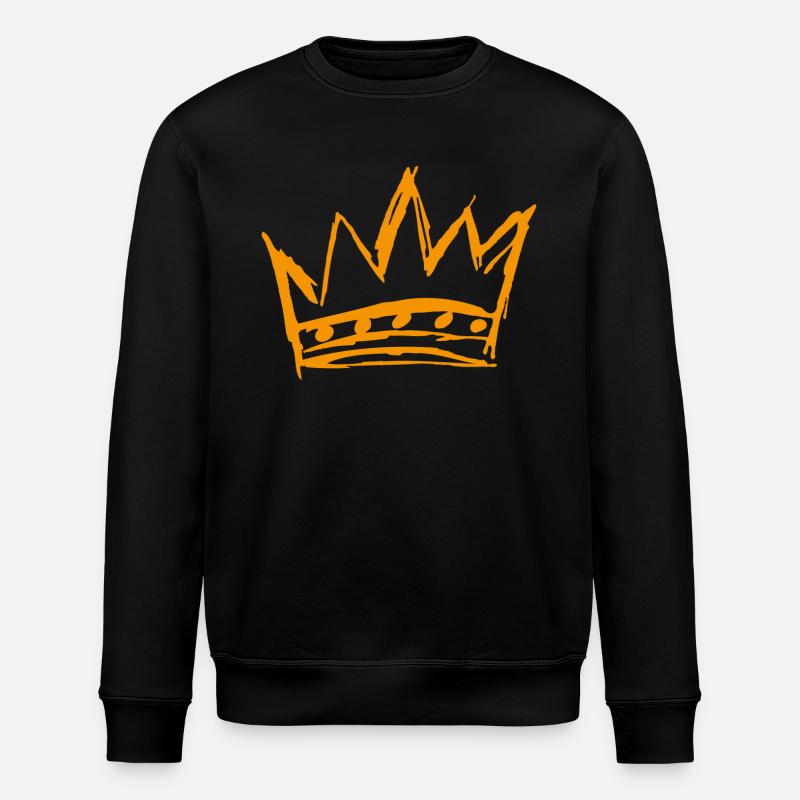 Die Krone des Styles - Stanley/Stella Unisex Bio-Sweatshirt ROLLER - Schwarz