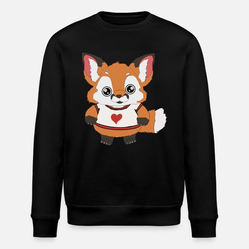 Fuchs Baby - Stanley/Stella Unisex Bio-Sweatshirt ROLLER - Schwarz