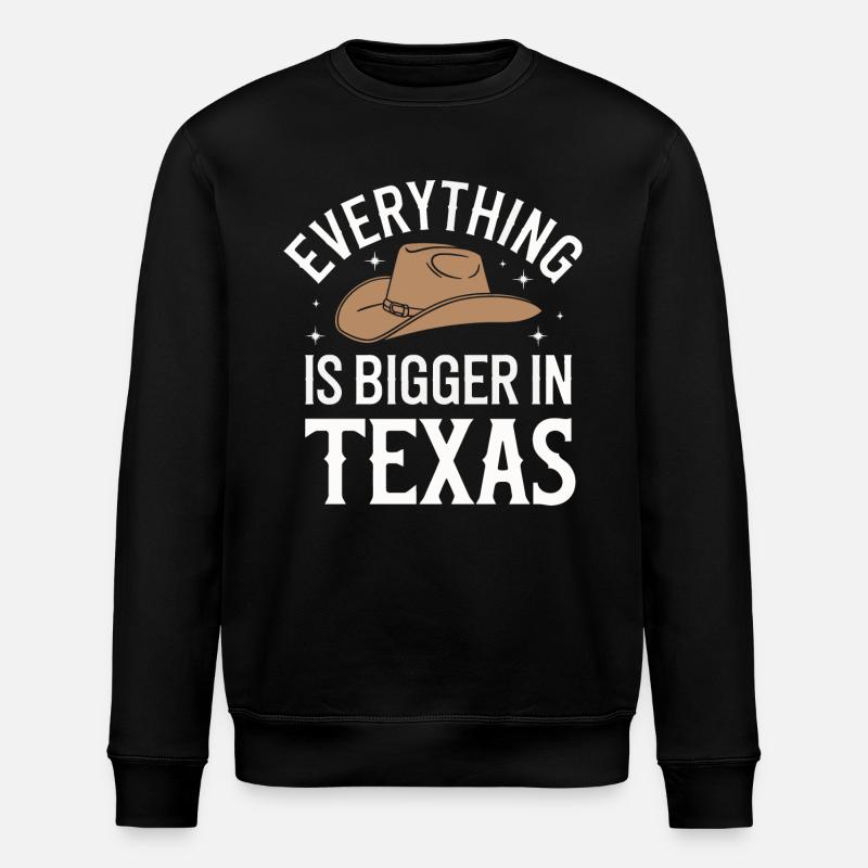 Texas State Texans Texas - Stanley/Stella ROLLER Unisex Organic Sweatshirt - black