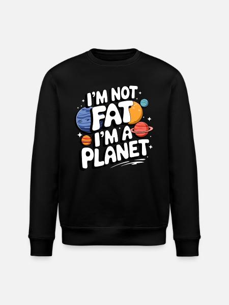 Planet Solar System Astronomy Space - Stanley/Stella ROLLER Unisex Organic Sweatshirt - black