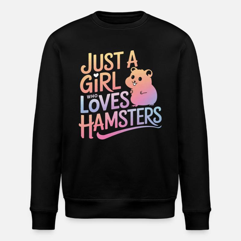 Hamster - Stanley/Stella ROLLER Unisex Organic Sweatshirt - black
