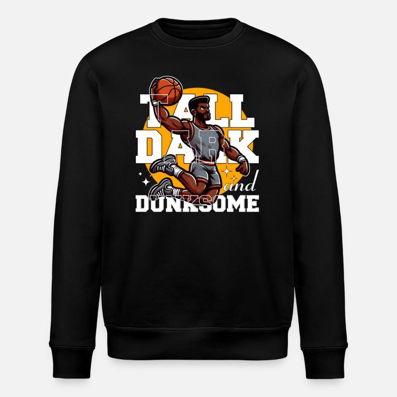 TALL DARK AND DUNKSOME - Stanley/Stella ROLLER Unisex Organic Sweatshirt - black