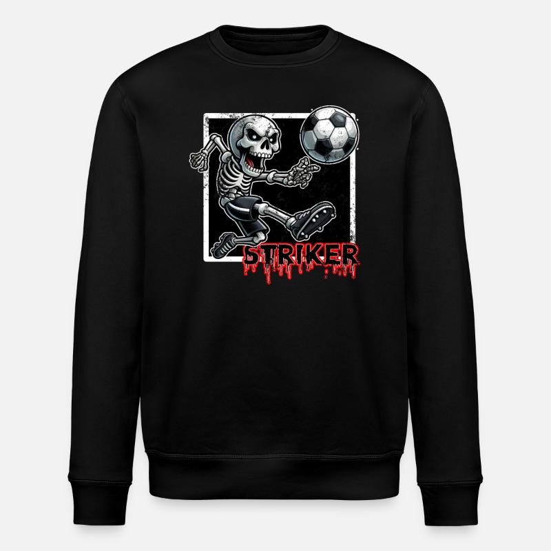 STRIKER SOCCER - SKELETON - Sweat bio ROLLER Stanley/Stella Unisexe - noir