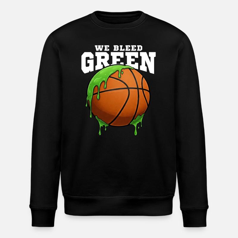 WE BLEED GREEN - BASKETBALL - Stanley/Stella Unisex Bio-Sweatshirt ROLLER - Schwarz