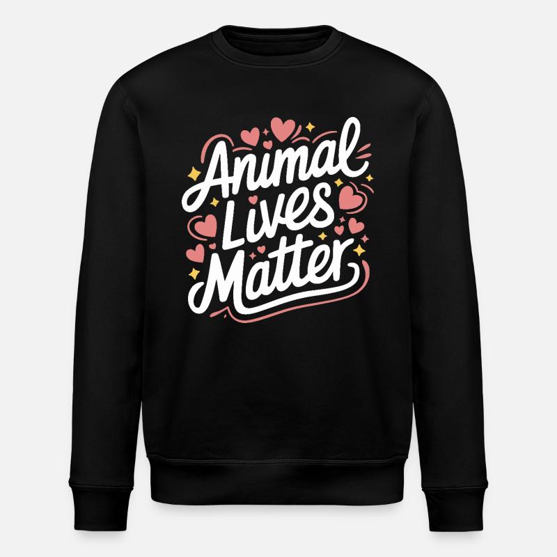 Vegetarisch Vegan Veggie Vegetarier - Stanley/Stella Unisex Bio-Sweatshirt ROLLER - Schwarz