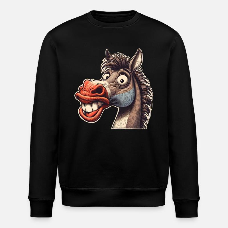 Cheval - Sweat bio ROLLER Stanley/Stella Unisexe - noir