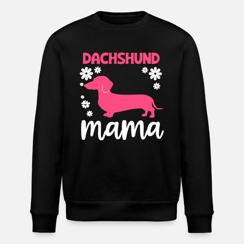 Chien teckel - Sweat bio ROLLER Stanley/Stella Unisexe - noir