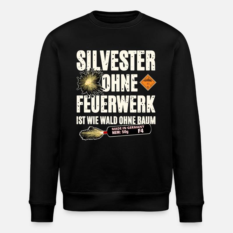 Pyro ohne Feuerwerk - Stanley/Stella Unisex Bio-Sweatshirt ROLLER - Schwarz