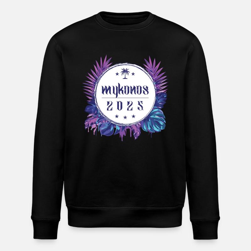 Mykonos 2025 - Stanley/Stella Unisex Bio-Sweatshirt ROLLER - Schwarz
