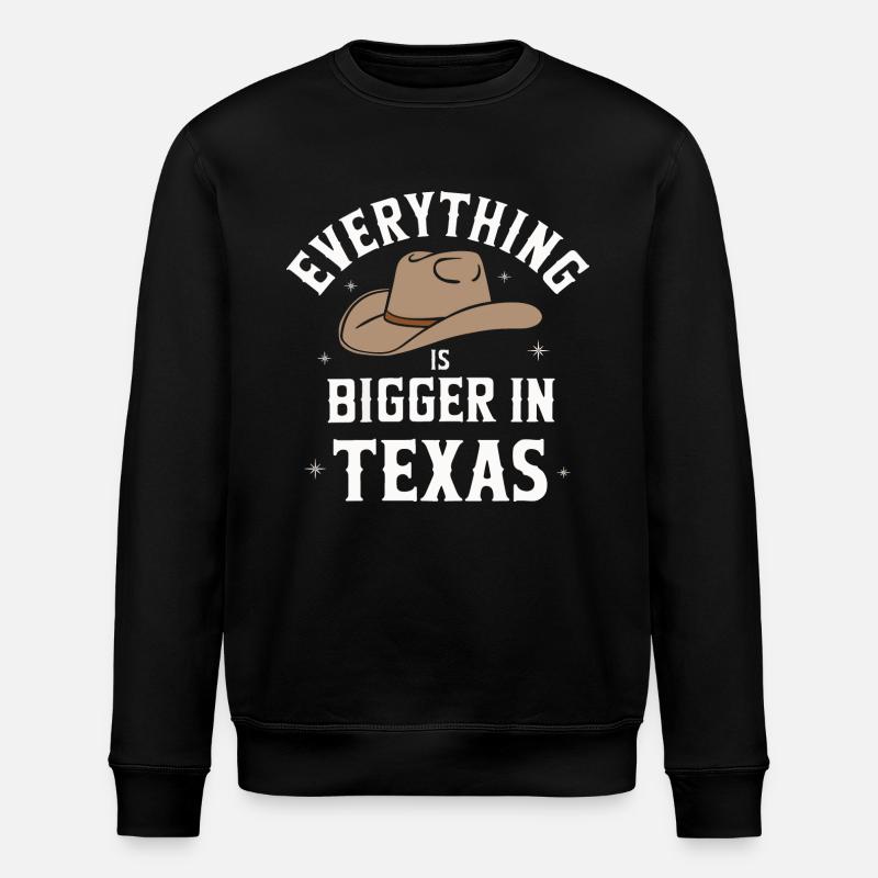 Texas State Texans Texas - Stanley/Stella ROLLER Unisex Organic Sweatshirt - black