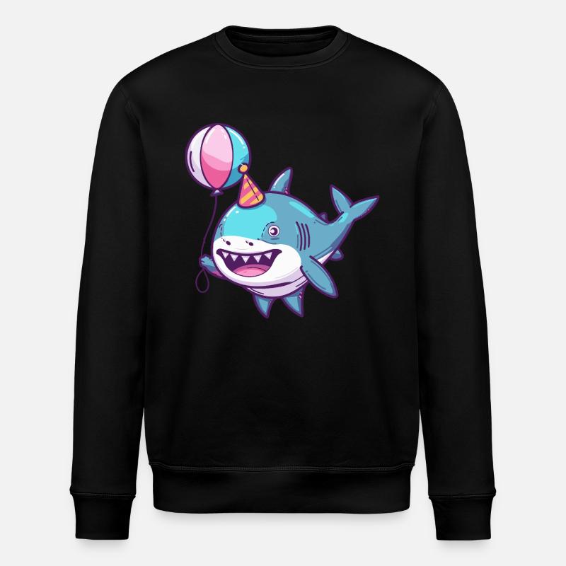 Requin Anniversaire Bébé - Sweat bio ROLLER Stanley/Stella Unisexe - noir
